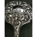 SILVER PLATED HAND / DRESSING TABLE MIRROR