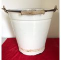 VINTAGE EMAMEL BUCKET made in Czechoslovakia