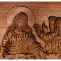 THE LAST SUPPER - LARGE CARVED WOODEN PICTURE