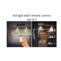 LED Light with Remote Control - Set of 3 5W COB LED Lights with remote control