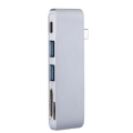 5-ports (USB-C / Type-C & 2*USB 3.0 & Micro SD & SD) Card Reader & HUB, For iPhone & iPad & iPod & M