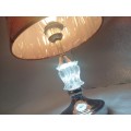 Exquisite Crystal Design Bed Side Lamp With LED Lighting - Silver