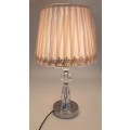 Exquisite Crystal Design Bed Side Lamp - Silver