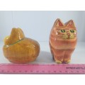 PAPER MACHE CAT HOLDER (SET OF TWO )