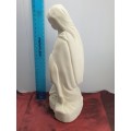 Virgin mary bisque figurine