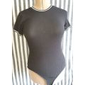 Ladies Black `RT` Bodysuit Size Medium