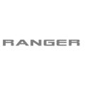 Tailgate Sticker Compatible with Ford Ranger Solid Silver