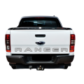 Tailgate Sticker Compatible with Ford Ranger Silver and Black