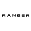 Tailgate Sticker Compatible with Ford Ranger Black and Silver