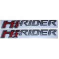 Hi-rider sticker set - silver