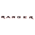 Decorative tailgate sticker set compatible with any Ford Ranger - Black, Orange