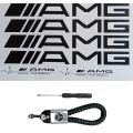Mercedes-Benz styling set with AMG Door Stickers and Metal Keychain