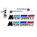 BMW styling: Metal keychain with x 4 M-Performace stickers