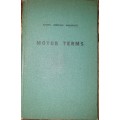 *1956* South African Railways. Motor Terms / Motorterme (Railway Dictionary)