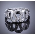 *** Summer Style *** 925 Silver Fashion Ring Size 8