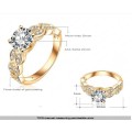 NEW - 18K Gold Plated Beautiful Ring - Size 6