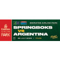 2x Category A Springboks vs Argentina tickets 29 July 2023