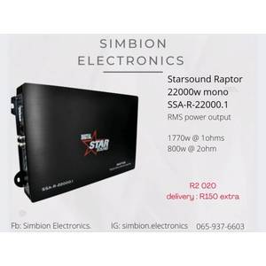 Starsound 6900W Raptor Monoblock 