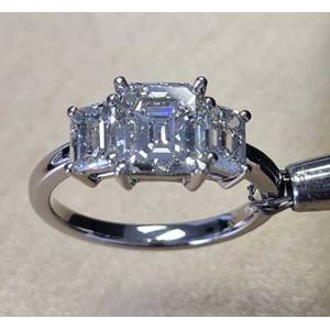 3.08ct Diamond, Platinum ring * Certified Diamond *