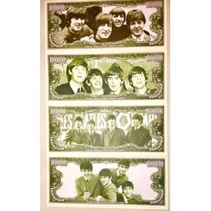 FANTASY NOTE THE BEATLES SET $1 MILL USA UNC  GEM