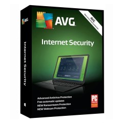 AVG אבטחת אינטרנט 1 מכשירים (אנטי -וירוס + חומת אש)