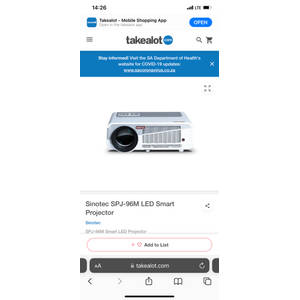 Wifi Mirroring Portable Projector 
