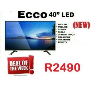 Televisions - 40 Inch Ecco TV LH40 was sold for R2,249.00 on 24 Oct at  19:01 by Mabena Telecoms in Westonaria (ID:568814163)