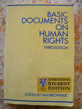 History & Politics - BASIC DOCUMENTS ON HUMAN RIGHTS Edited by Ian ...