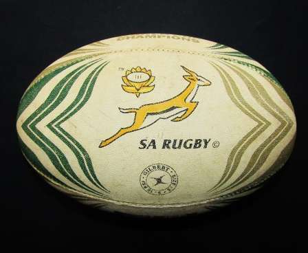 Sporting Memorabilia - 2007 World Champions Springbok Rugby Ball for ...