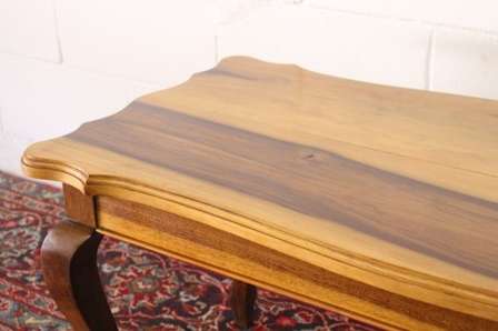 Tables - A vintage scalloped edge solid Knysna yellow wood coffee/ side ...