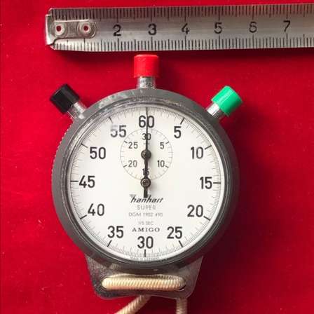 HANHART STOPPUHR AMIGO 1/10 sek. DBGM 7016 145 EUR 44,00 - DE