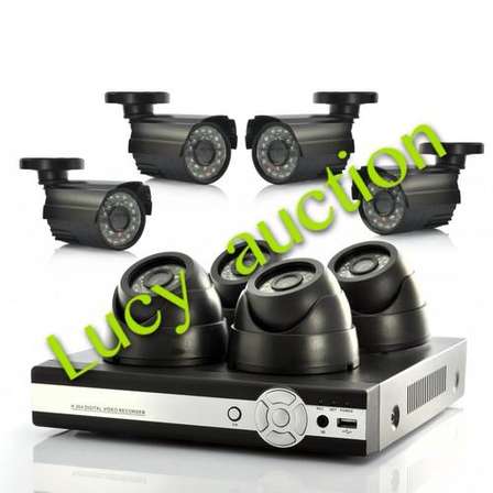 CCTV & CCTV Kits - 8 Camera CCTV Security Recording System With ...