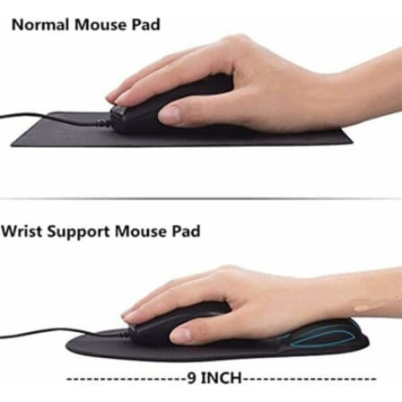 Mouse Pad With Silicone Gel Wrist Support