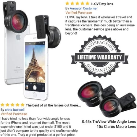 Previs site Fraude Aftrekken Other Accessories - Xenvo Pro Lens Kit for iPhone, Samsung, Pixel, Macro  and Wide Angle Lens with LED Light and Travel C was listed for R1,999.00 on  9 Nov at 11:31 by