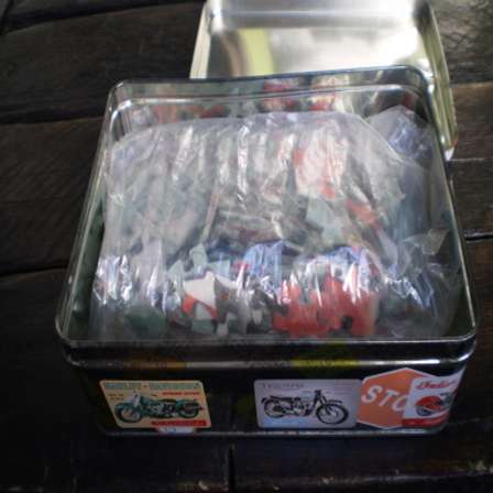 Vintage Toys Indian Roadmaster Motorcycle Vintage Metal Tin With