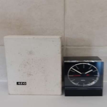 Other Clocks - Rare New old stock!! 1970`s AEG bauhaus acrylic desk ...