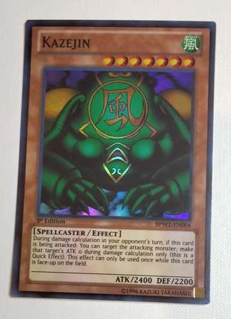 Yu-Gi-Oh! - Kazejin (BPW2-EN004) - Battle Pack 2: War Of The Giants - Round 2 - 1st Edition - Super Rare By Yu-Gi-Oh