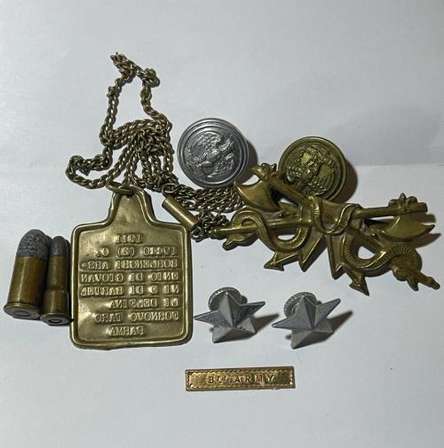 World War 1 - WW1 - 1911 DOG TAG FOR ITALIAN SOLDIER C. BORLENGI and ...