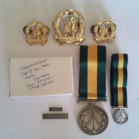 SADF & SANDF SANDF Commando Closure Commemoration Medal Set Plus