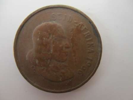 Two Cent - SOUTH AFRICA - AFRIKAANS 2c COIN - 1969 JAN VAN RIEBEEK was