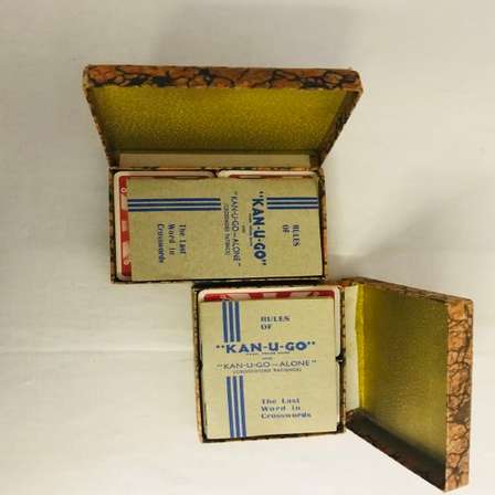 Other Board Games Cards Vintage 1930s Kan U Go Crossword Patience