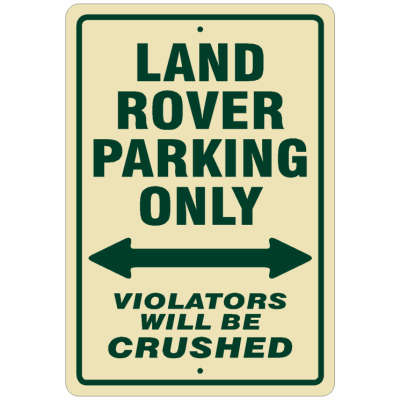 Signage - Land Rover Parking Sign was sold for R220.00 on 18 May at 10: ...