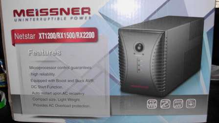 UPS - MEISSNER NETSTAR RX1500 UPS 1500VA/750W was sold for R370.00 on 1 ...