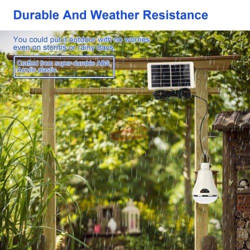Other Outdoor Lighting 20 LED SOLAR Light Bulb with SOLAR Panel and