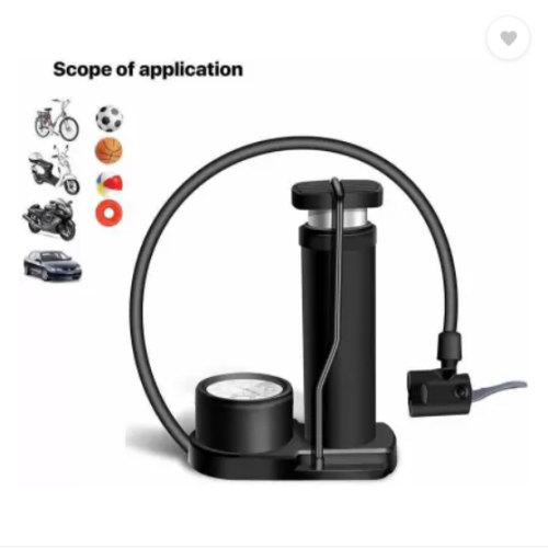 Tyre Repair Kits Mini Portable Bicycle Foot Pump with Pressure Gauge