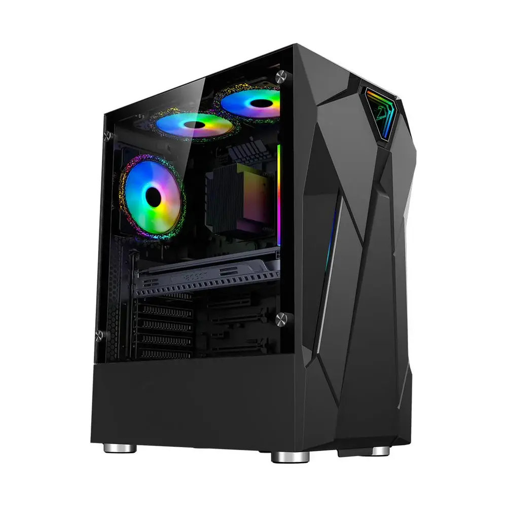 Cases & Towers - Armaggeddon Tron Holo-5 ATX Gaming Case - Black for ...