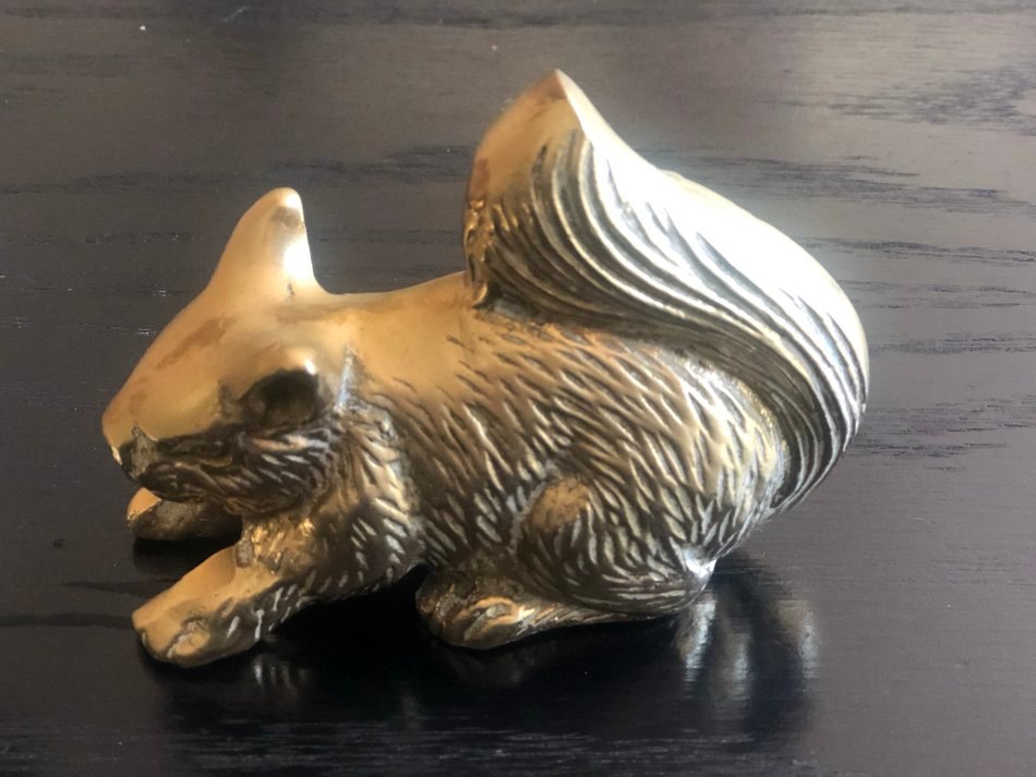 Other Home & Living Vintage Set of 2 Brass Squirrel Figurine was sold