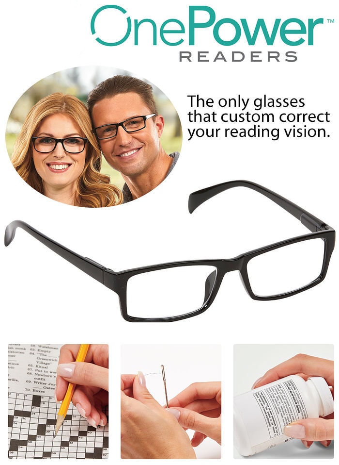 Eyewear - One Power Reader Unisex Glasses- Power from +.5 to +2.50 was ...
