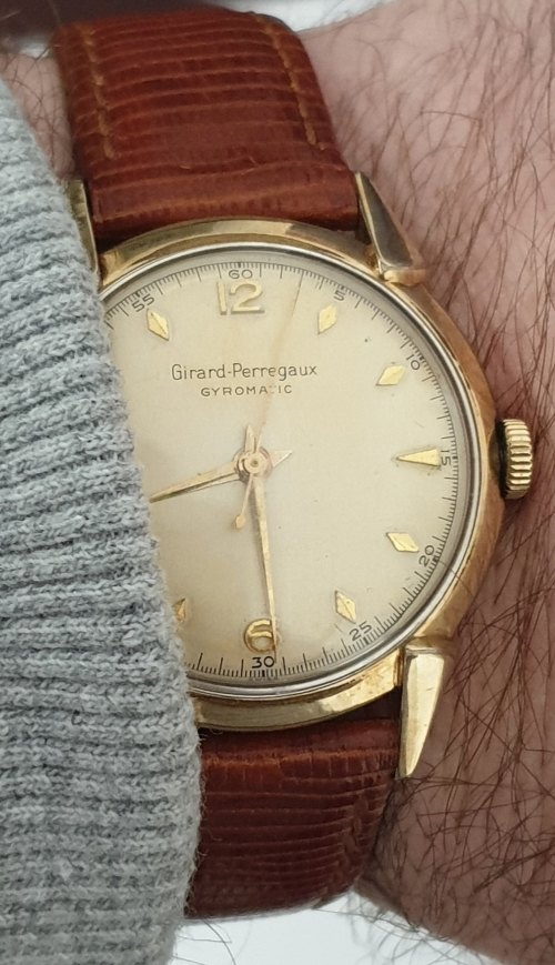 Stunning Vintage 1950 s Girard Perregaux Hand Winding watch 10K Gold Filled Excellent Condition bobshop .za