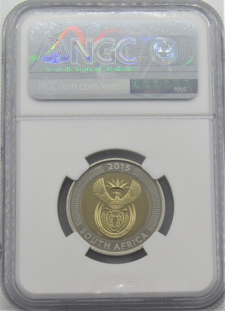 Five Rand - 2015 R5 Coinage of Griqua Town Bicentennial NGC graded PF69 ...